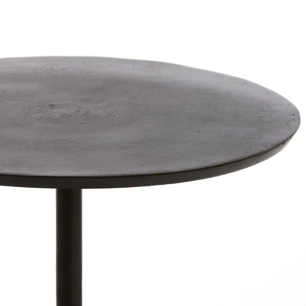 Outlet Straluma Light and Living bijzettafel Dimphy antiek zwart