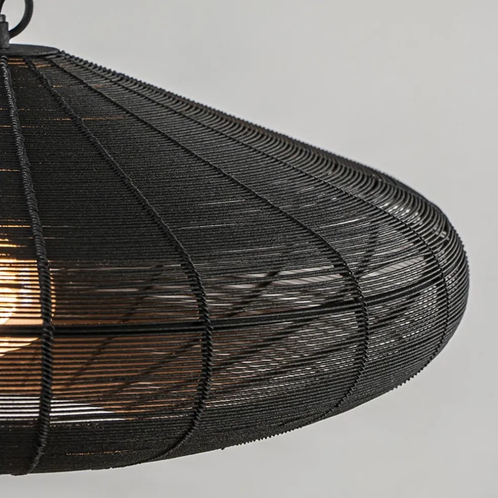 Shop Straluma Light and Living hanglamp Bahoto mat zwart 51 cm
