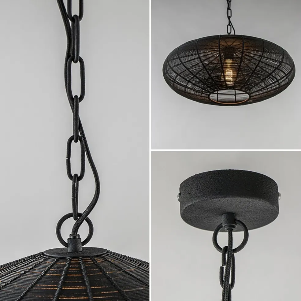 Shop Straluma Light and Living hanglamp Bahoto mat zwart 51 cm