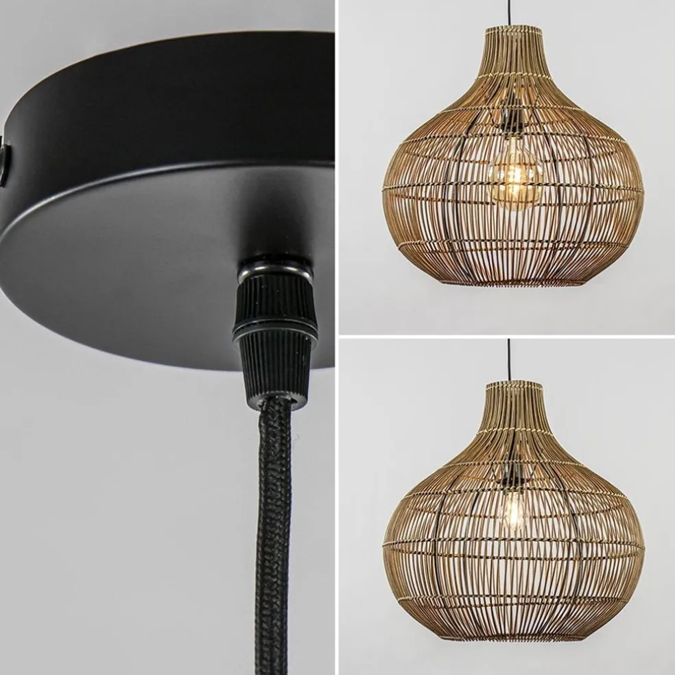 Best Sale Straluma Light and Living hanglamp Pacino donker rotan