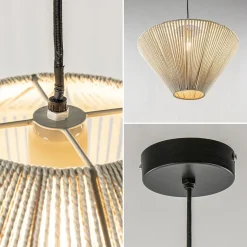 Best Sale Straluma Light and Living hanglamp Felida crème 53 cm