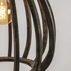 Cheap Straluma Light and Living hanglamp Barsia wood dark brown