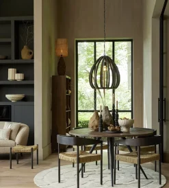 Cheap Straluma Light and Living hanglamp Barsia wood dark brown