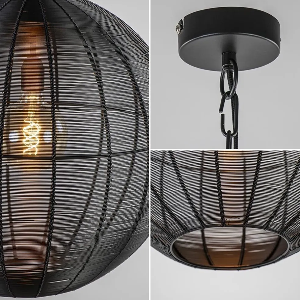 Cheap Straluma Light and Living hanglamp Amarah rond mat zwart