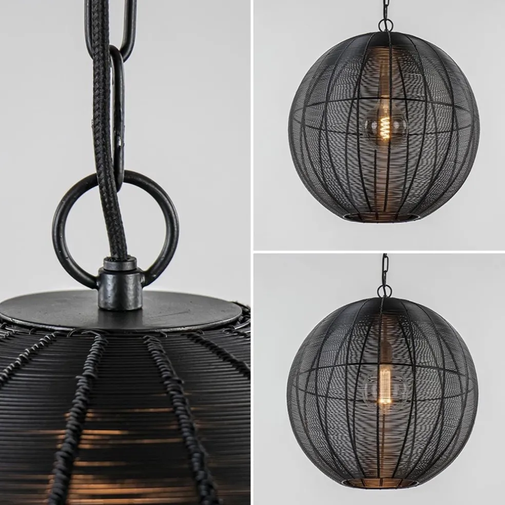 Cheap Straluma Light and Living hanglamp Amarah rond mat zwart