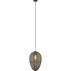 New Straluma Light and Living hanglamp Yaelle antiek brons met zwart