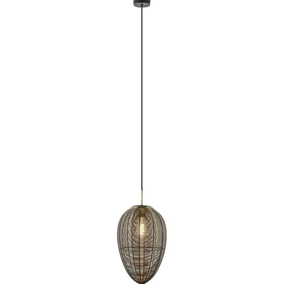 New Straluma Light and Living hanglamp Yaelle antiek brons met zwart