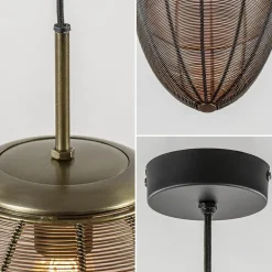 New Straluma Light and Living hanglamp Yaelle antiek brons met zwart