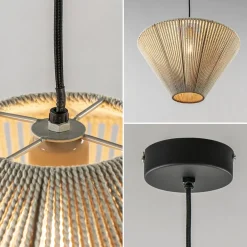 Discount Straluma Light and Living hanglamp Felida créme 42 cm
