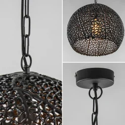 New Straluma Light and Living hanglamp Sinula mat zwart 45 cm