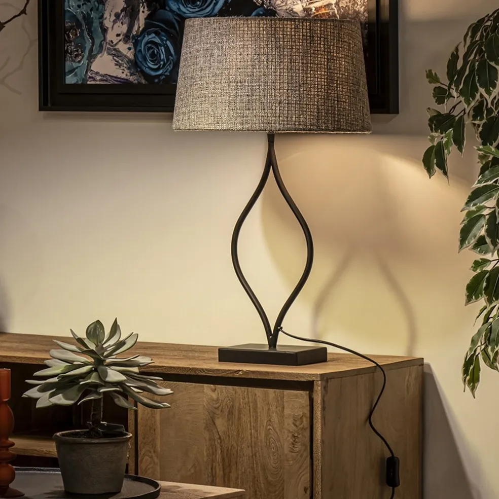 Discount Straluma Light and Living lampvoet Okno mat zwart