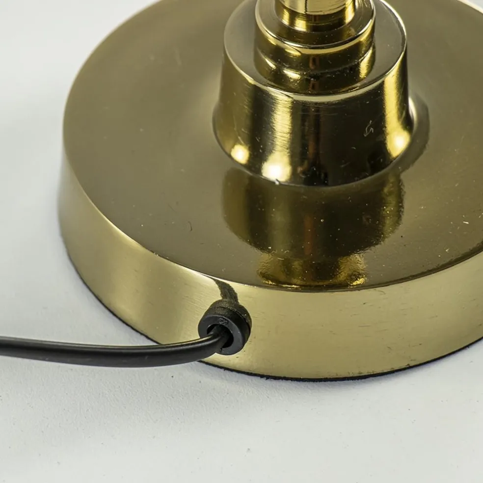 Online Straluma Light and Living lampvoet Kaliro glimmend goud
