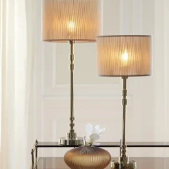 Online Straluma Light and Living lampvoet Kaliro glimmend goud