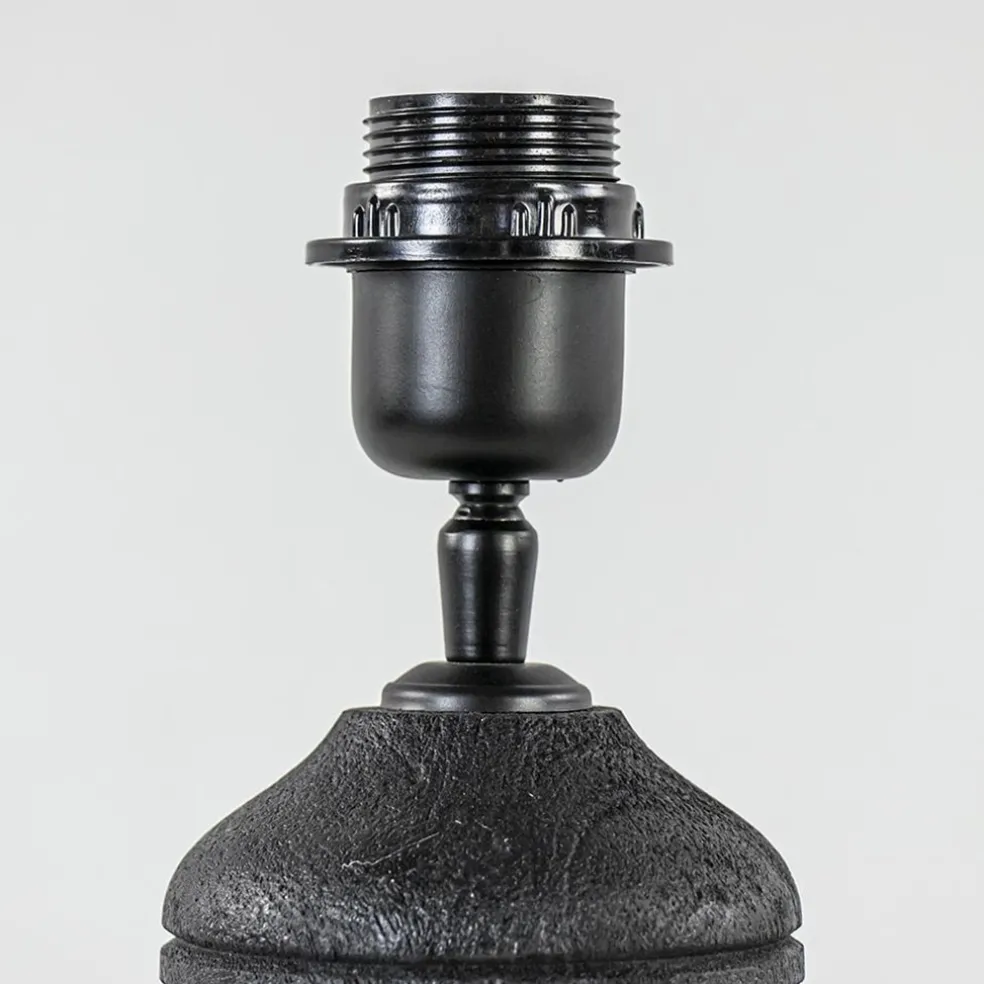 Shop Straluma Light and Living lampvoet Paolo zwart hout excl. kap