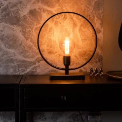 New Straluma Light and Living tafellamp Rudra mat zwart