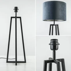 Store Straluma Light and Living tafellamp Miley mat zwart