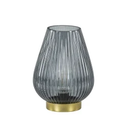 Shop Straluma Light and Living tafellamp Tajera op batterij grijs/goud