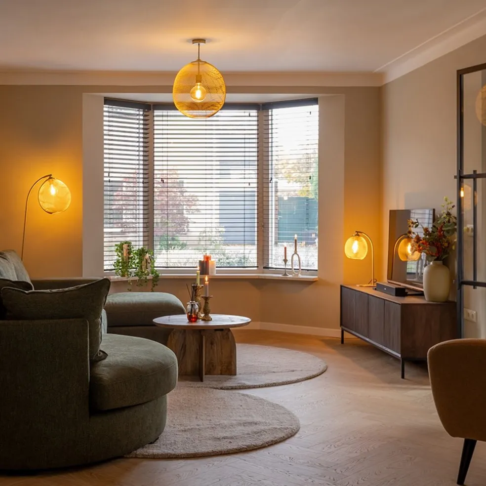 Clearance Straluma Light and Living tafellamp Moroc goud metaal