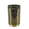 Fashion Straluma Light and living tafellamp grijs goud op batterijen Zebra