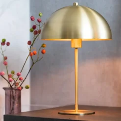 New Straluma Light and Living tafellamp Merel antiek brass
