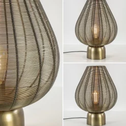 Online Straluma Light and Living tafellamp Suneko antiek brons