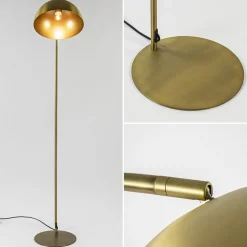 Discount Straluma Light and Living vloerlamp Mette antiek brass