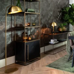 Discount Straluma Light and Living vloerlamp Mette antiek brass
