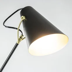 Shop Straluma Light and Living vloerlamp Barre zwart met goud verstelbaar
