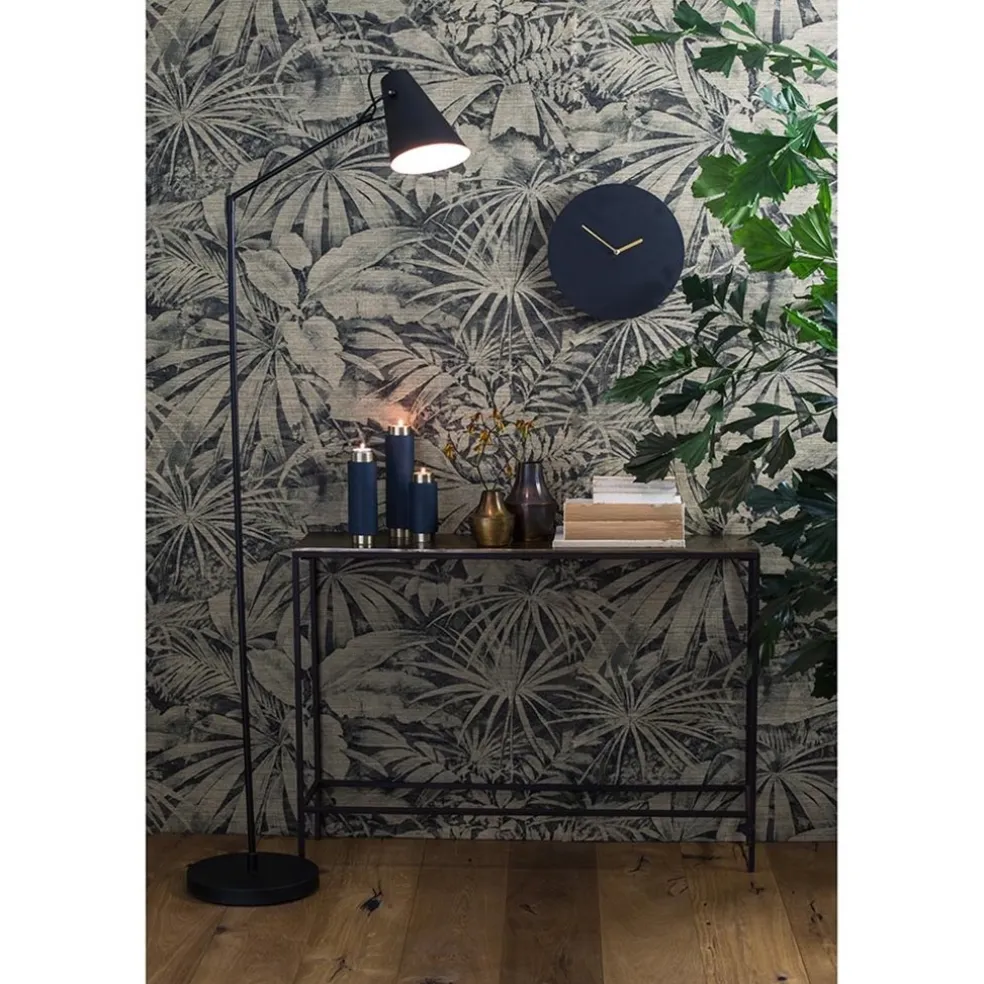 Shop Straluma Light and Living vloerlamp Barre zwart met goud verstelbaar