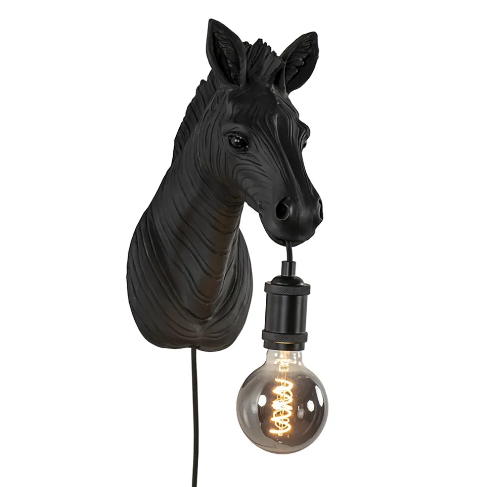 Best Straluma Light and Living wandlamp Zebra mat zwart