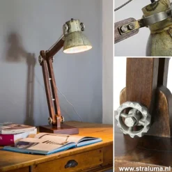 Cheap Straluma Light Living bureaulamp Ekerd hout-staal