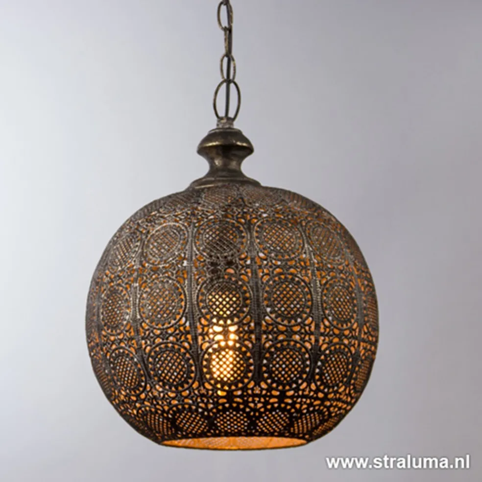 New Straluma Light Living hanglamp Ananya bruin-goud