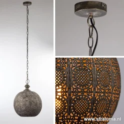 New Straluma Light Living hanglamp Ananya bruin-goud