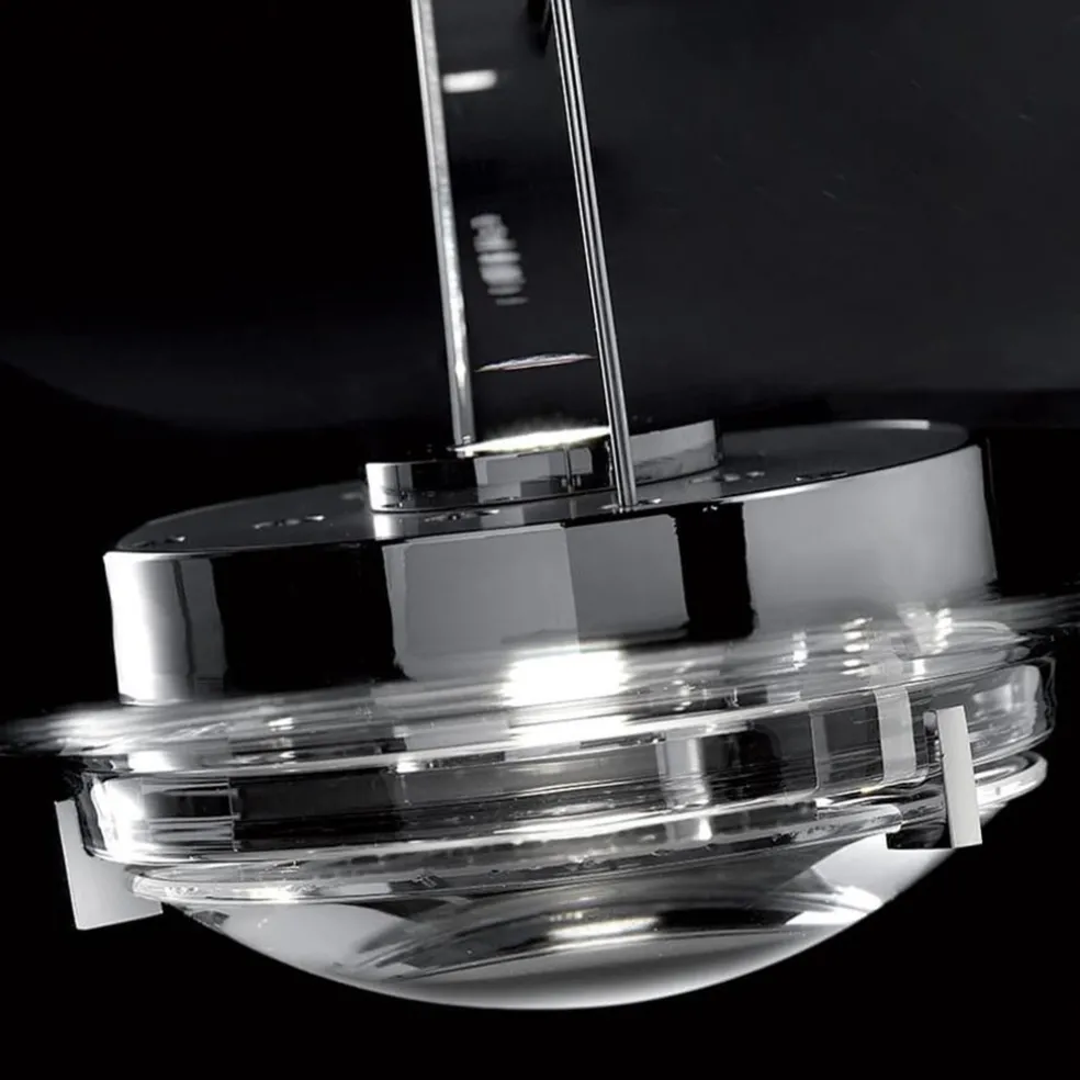 Clearance Straluma Luxe design hanglamp Sky-Fall chroom glas inclusief LED