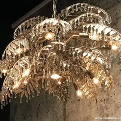 Cheap Straluma Luxe eettafelhanglamp palm oud zilver