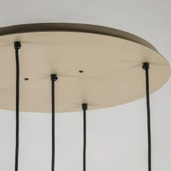 Store Straluma Luxe hanglamp 5-lichts rond quartz