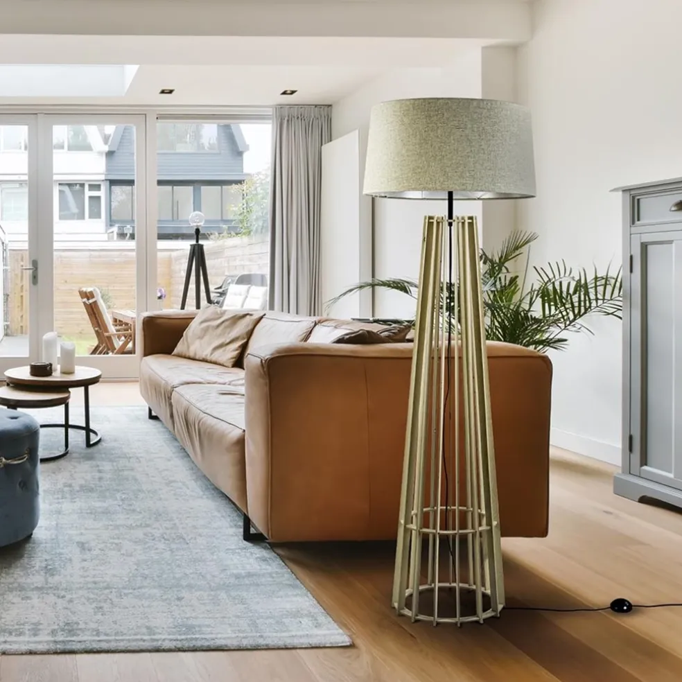 Sale Straluma Luxe lampvoet naturel hout exclusief kap