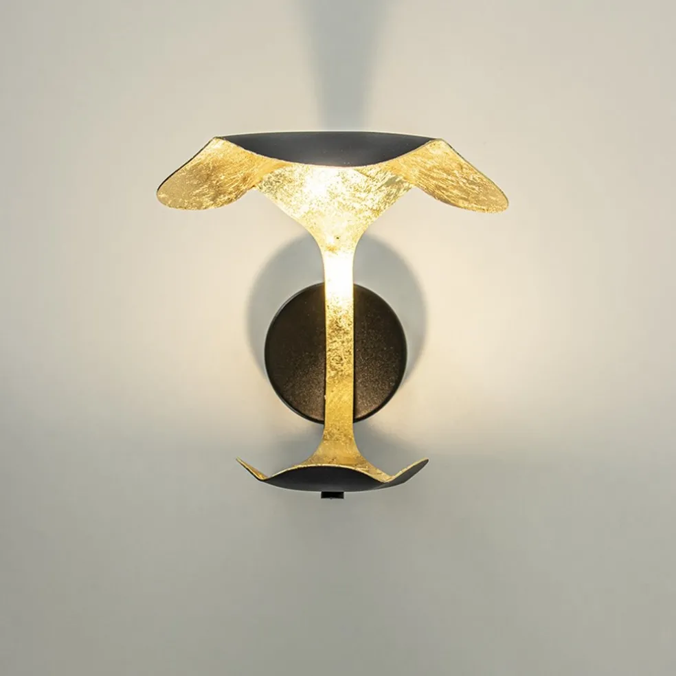 Sale Straluma Luxe LED wandlamp zwart met goldleaf