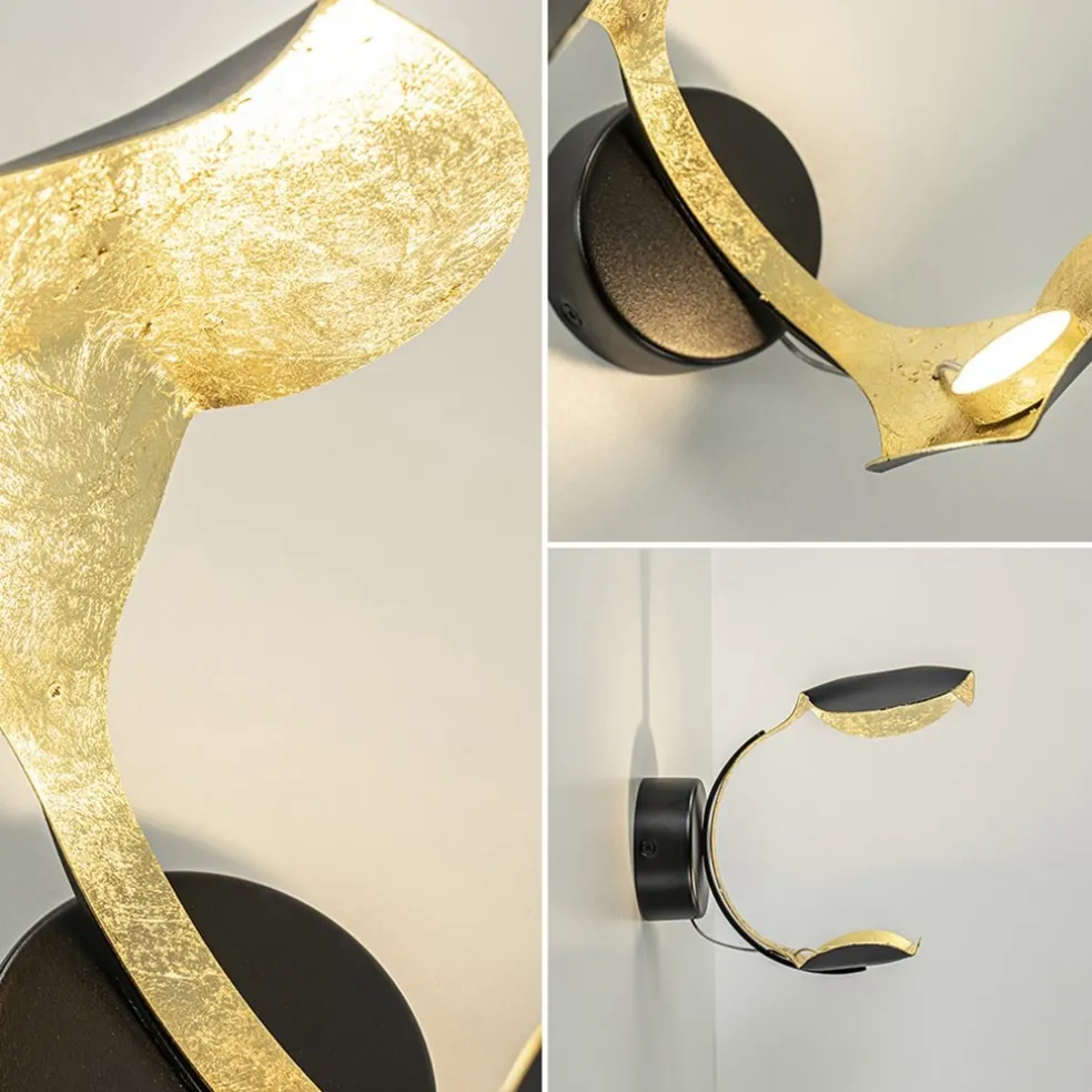 Sale Straluma Luxe LED wandlamp zwart met goldleaf