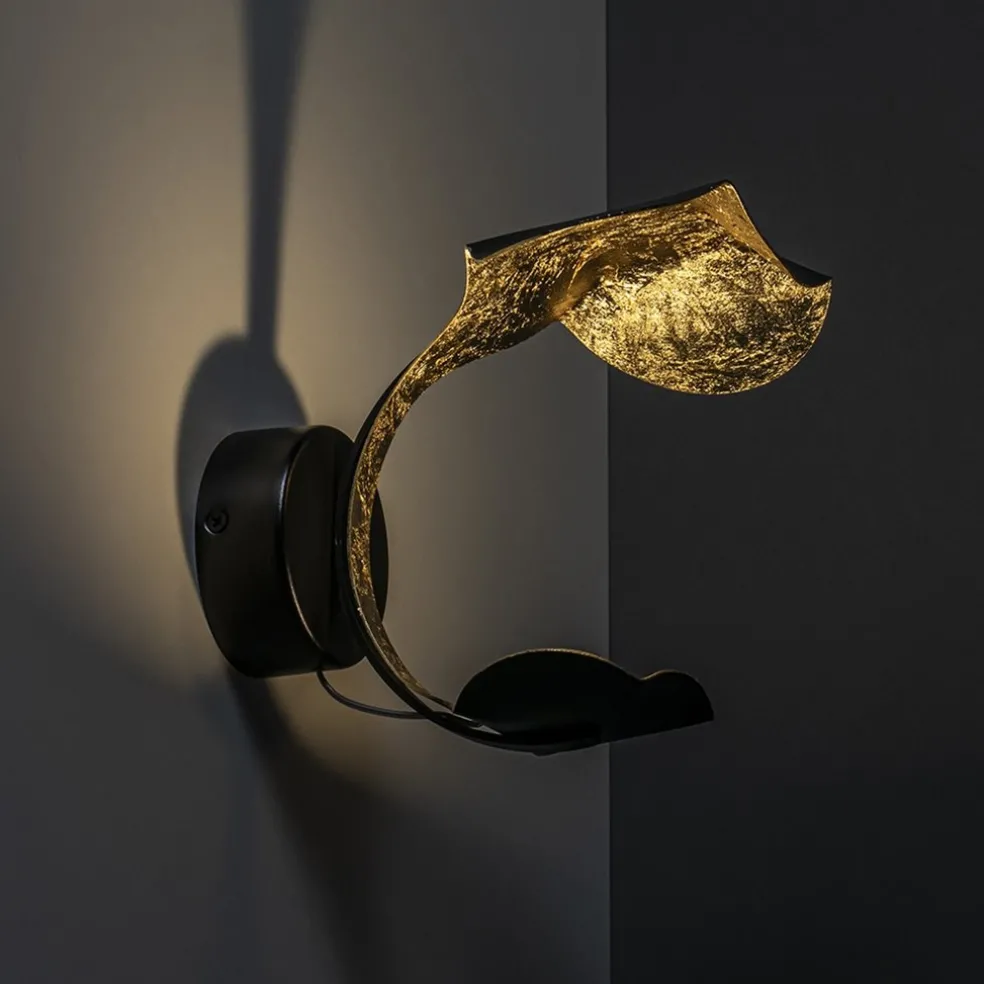 Sale Straluma Luxe LED wandlamp zwart met goldleaf