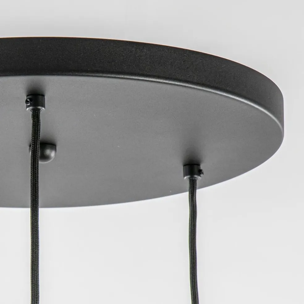 Cheap Straluma Luxe 3-lichts hanglamp rond met smoke glazen kappen