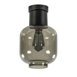 Best Sale Straluma Luxe plafondlamp met zwart glas