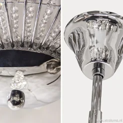 Sale Straluma Luxe ronde hanglamp kristal met chroom