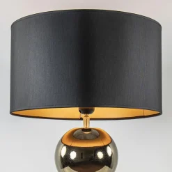 Clearance Straluma Luxe tafellamp goud inclusief kap zwart/goud