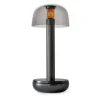 Outlet Straluma Luxe tafellamp op batterij dimbaar titanium/smoke