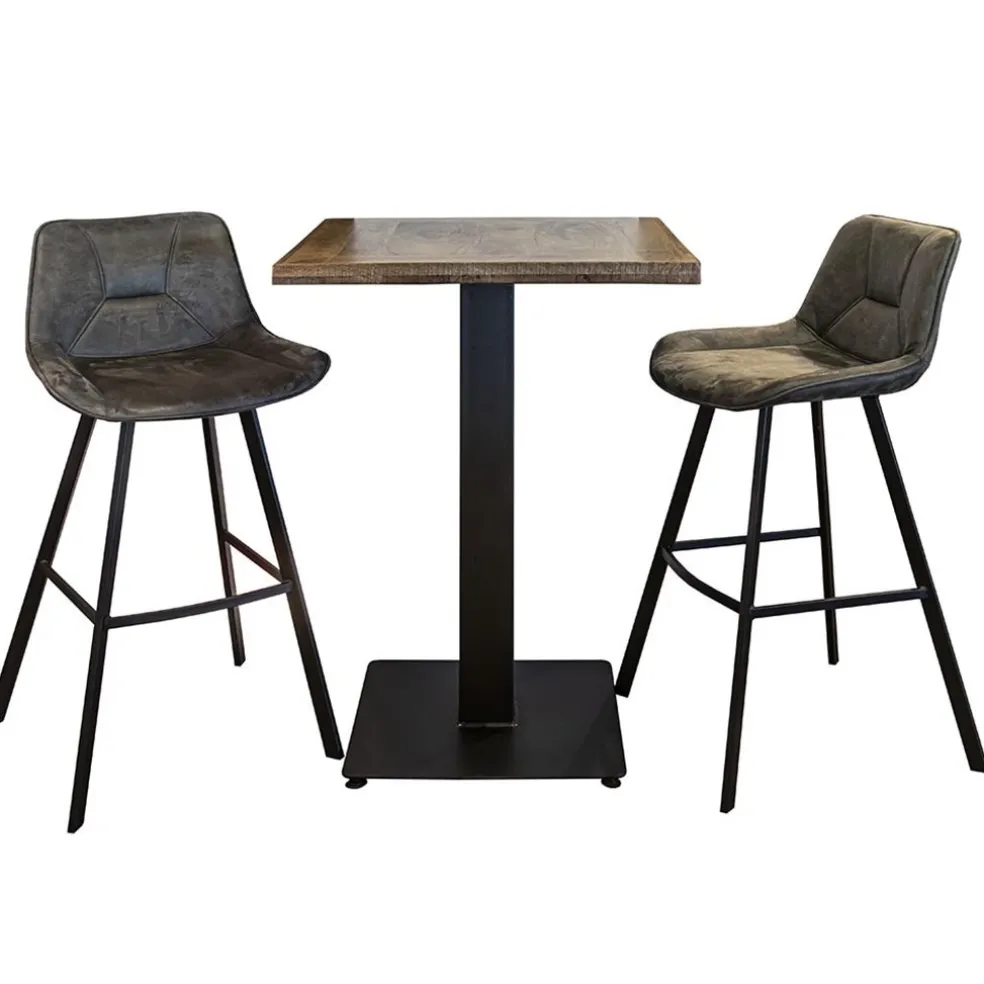 Best Sale Straluma Mango houten bartafel vierkant 70x70 cm
