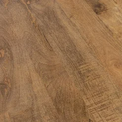 Online Straluma Mango houten eettafel rond met zwarte poot 130 cm