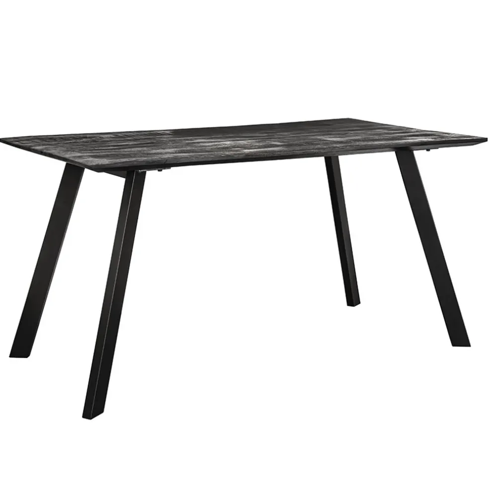 Clearance Straluma Mango houten eettafel 140x80 cm zwart