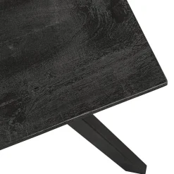 Clearance Straluma Mango houten eettafel 140x80 cm zwart