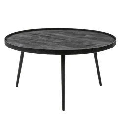 Discount Straluma Mango houten koffietafel set van 2 zwart
